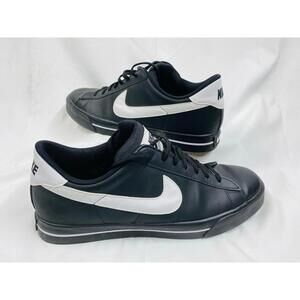 Nike Sweet Classic Leather Black & White Sneakers Shoes  Men’s Size 13